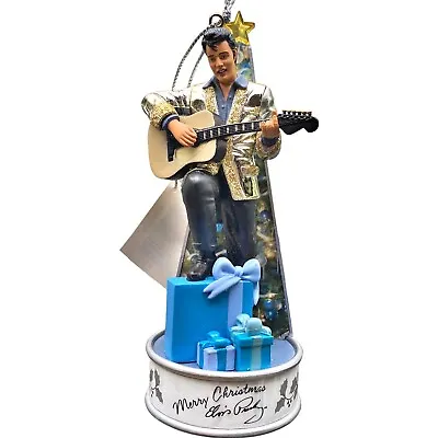 Elvis Presley “Blue Christmas” Musical Christmas Ornament NEW & RARE • $34.49