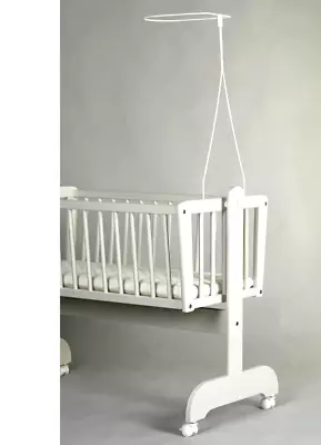 Holder For Moses Basket Swinging Crib Drape Canopy Mosquito Rod Bar • £9.99