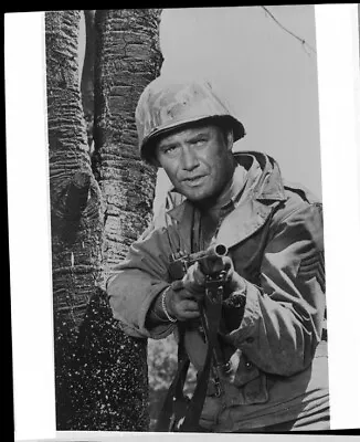 Combat World War 2 TV Series Vic Morrow Gun Vintage Studio 8x10 Negative  • $69.99