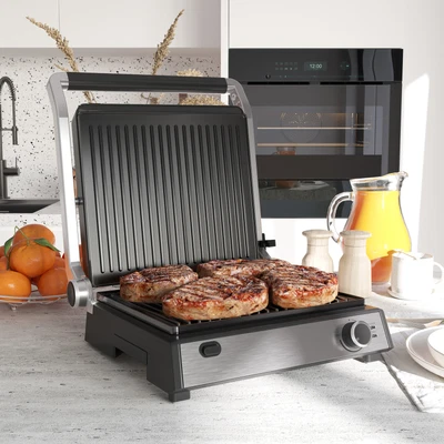 £64.99 • Buy Health Grill Panini Press 2000W W/ Non-Stick Plate Spatula 180 Degrees Open