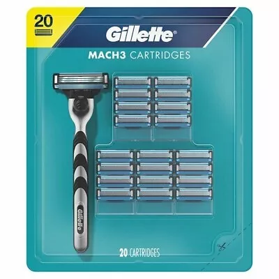 Gillette Mach3 Men's Razor Blade Refills (20 Count) • $29.99