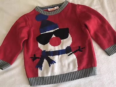 Baby Boys Christmas Jumper Size:12-18months • £2.50