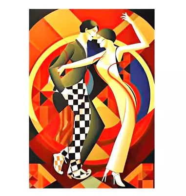 Art Deco Maximalist Vintage Mid Century Modern Print 16 X 24” Canvas Only • $25