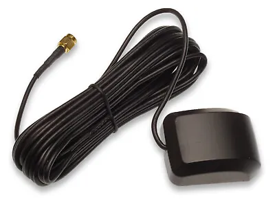 GPS 28dB SMA Male 3V-5V Mobile Antenna Miniature Mag Mount W/ 16ft Downlead NEW • $8.30