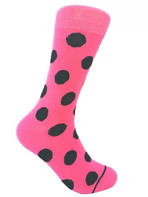 Men's Mid-calf Various Colors Multi-occasion Polka Dots Dress Socks • $12.99