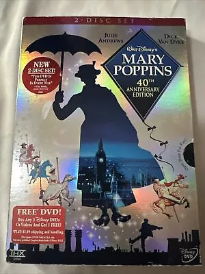 Mary Poppins DVD Slipcover 2004 2-Disc Set 40th Anniversary Edition • $3