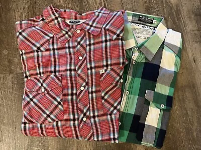 Men’s Western Shirt Lot Of 2. Size XL Salt Valley Jack And Jones • $10