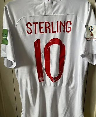 £59.99 • Buy Nike England Home World Cup Shirt 2018 Mens Large - #10 Sterling - Large