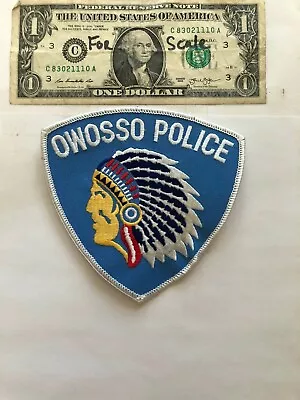 Owosso Michigan Police Patch Un-sewn Great Condition   • $27.75