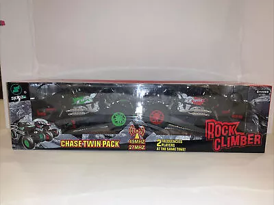 Skidz RC Rock Climber 1:24 Scale Radio Control Trucks Chase Twin Pack 49Mhz New • $49.99