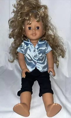 Meritus Jointed Doll Curly Hair Soft Body Sleepy Eyes. Complete With Outfit • $21.14