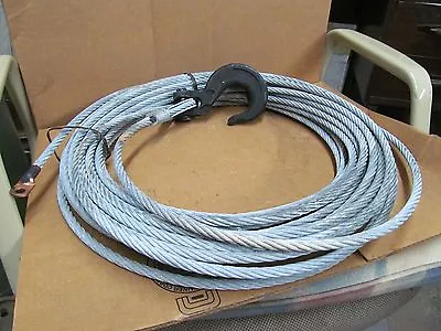 3/8 Winch Cable W/Hook 100ft HUMMWV .375 Dia 4010-01-496-3987 • $89