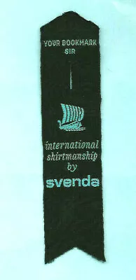 £3.89 • Buy BOOKMARK Woven Svenda International Shirtmanship Viking Ship Men Clothes Black