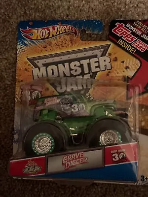 NEW Hot Wheels Grave Digger Monster Jam 30th Anniversary Green Spectraflames • $20