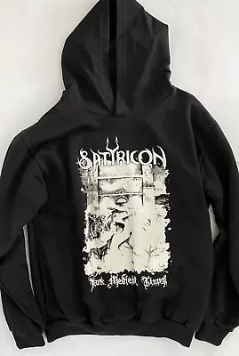 SATYRICON - Dark Medieval Times HOODIE Mens Size M (S) Black Metal MH03 • $44.99