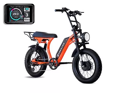 2024 2200W All Wheel Drive Electric Bike For Adults 35AH 48V Mountain Ebike • $1849