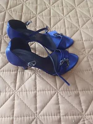 Ladies Size 5 Jane Shilton Cadbury Purple Satin Wedding Guest/Occasion Shoes VGC • £7