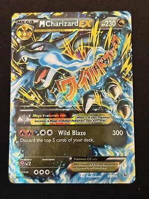 M Charizard EX 69/106 Pokémon TCG Flashfire XY Holo Ultra Rare Mega NM • $69.26