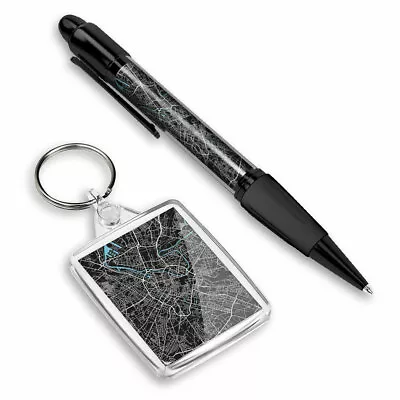 Pen & Keyring (Rectangle) - Manchester Urban Street Map  #3447 • £6.99