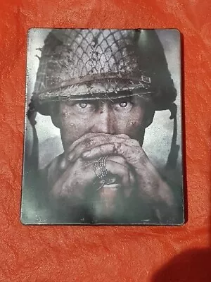 Call Of Duty World War II (WWII) Limited Edition Steelbook Case With Disc & Pamp • $19.40