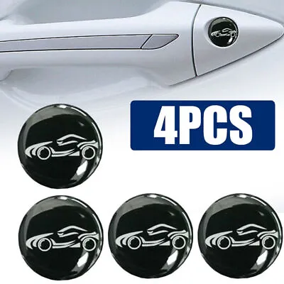 4pcs 20mm Black Car Door Lock Keyhole Protector Stickers Decal Cover Accessories • $2.67