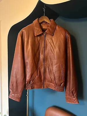 Leather Jacket Italian Lamb Tanners Avenue New York Men Size S • $110