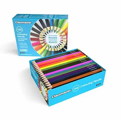 Classmaster Class Box Colouring Pencils – Standard Full-Size Pre-Sharpened W • £26.48