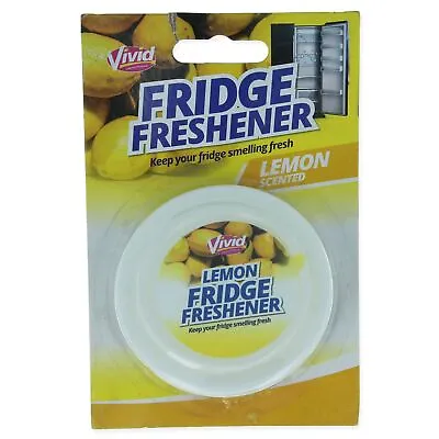 £5.49 • Buy FRIDGE FRESHENER DISC Lemon Scented Kitchen Deodoriser Smell Odour Eliminator