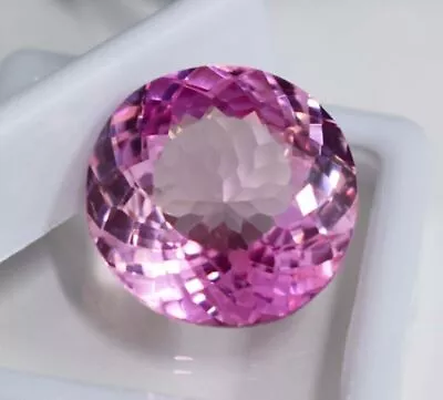 Certified Round Cut Shape Natural Light Pink Sapphire Loose Gemstone 20-22 Carat • $39.80