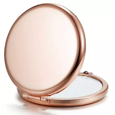 Compact Mirror For Purse Double-Sided 1X/2X Magnifying Metal Pocket Makeup M... • $7.96