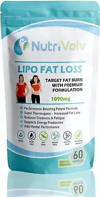 NutriVolv Lipo Fat Loss Capsules | 60 | Maximum Strength Weight...  • £12.57