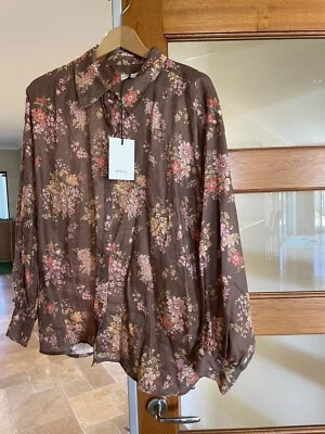 $160 • Buy Spell And The Gypsy Meadowland Linen Shirt Hazelnut 