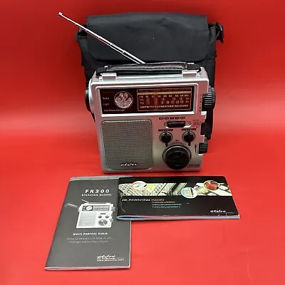 ETON FR-300 Hand-Crank & Battery Multi-Purpose AM/FM/TV-VHF Weather Radio W/ • $16.95