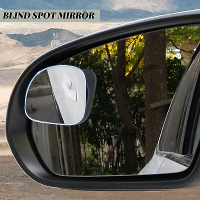 $14.99 • Buy 2pcs Blind Spot Mirror Car Rear Side View Wide Angle Frameless Glass 50mm