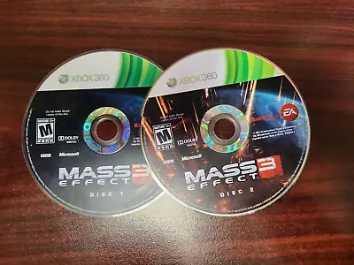 Mass Effect 3 (Microsoft Xbox 360 2012) NO TRACKING - 2 DISCS ONLY • $4.35