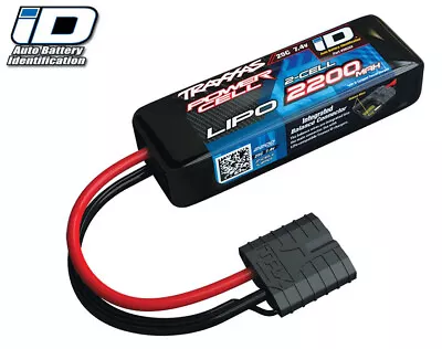 Traxxas 2820X 2S 7.4V 2200mAh LiPo Battery W/ ID Connector : 1/16 Slash • $41.95