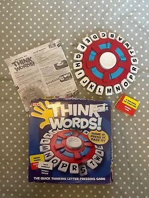 Think Words: The Quick Thinking Letter Pressing Game By IDEAL • £18