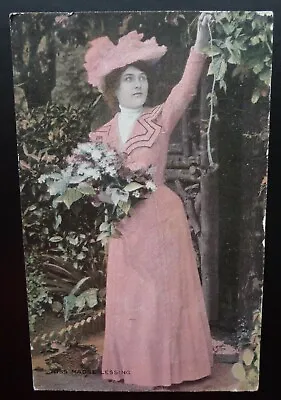 Edwardian Actress Miss Madge Lessing postcard • £2