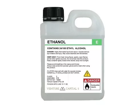 Ethanol - Denatured Ethyl  Alcohol 99% 2.5lt • $31.95