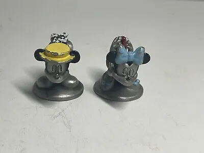 Mickey Mouse Minnie Mouse Pewter Figures The Walt Disney Co. Hudson 4656 USA • $15