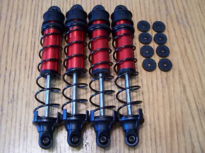 Arrma Outcast 1/5 8s EXB Red Aluminum Shock Set & Springs 6mm Shaft Front & Rear • $74.99