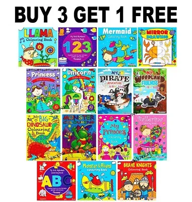 £1.99 • Buy Kids Children Colouring Books Sticker  Fun Activity Colouring Books For Girls
