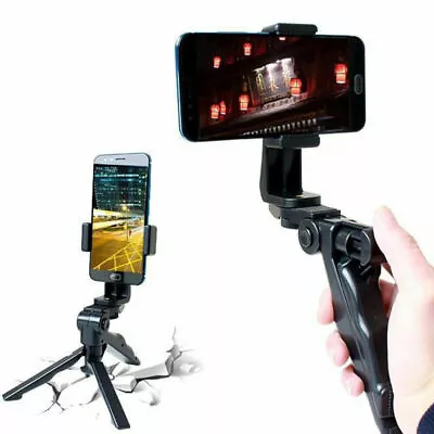 360° Rotation Handheld Tripod Desktop Stand Desk Holder For Cell Phone IPhone US • $11.89