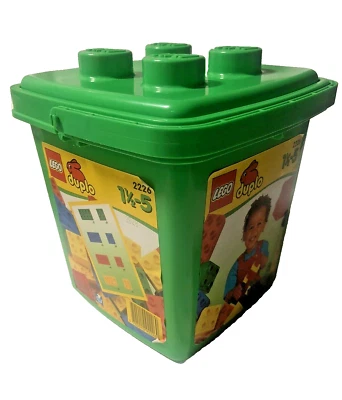 LEGO Duplo 2226 1998 With 100+ Blocks In Original Green Bucket 1-1/2 To 5 Years • $19.99