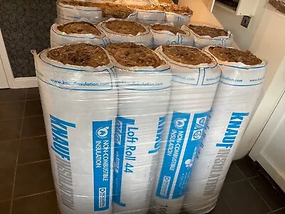 £29 • Buy 100mm Knauf Loft Roll 44 Insulation Earthwool 13.89m2 Combi Cut - Essex