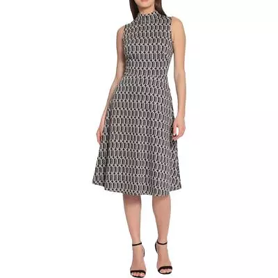$49.99 • Buy Maggy London Womens Knit Mid Calf Work Fit & Flare Dress BHFO 5051