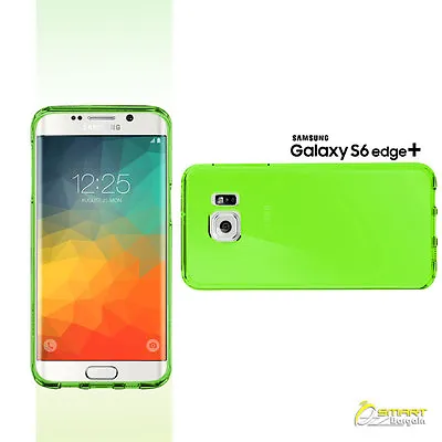 Green Matte TPU Jelly Soft  Gel Case Cover For Samsung Galaxy S6 Edge Plus + • $4.59