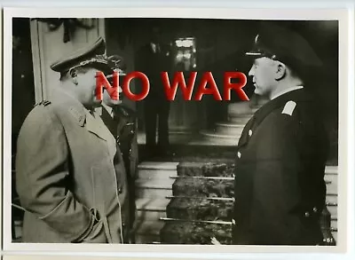 WWII GERMAN PHOTO MEETING Reichsmarschall & U-BOAT Commander Guenther Prien • $49.99