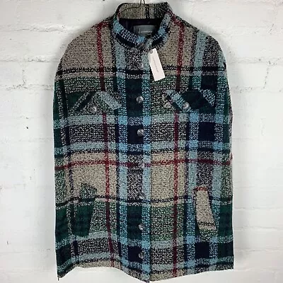 Anthropologie Zip Side Checked Waistcoat Poncho ONE SIZE RRP £118 • £40.71