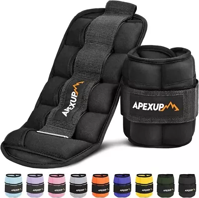 APEXUP 10lbs/Pair Adjustable Ankle Weights For Women And Men Modularized Leg... • $20